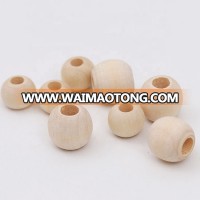 Custom wholesale Natural Wooden Beads Wood Round Ball For DIY Art and Jewelry