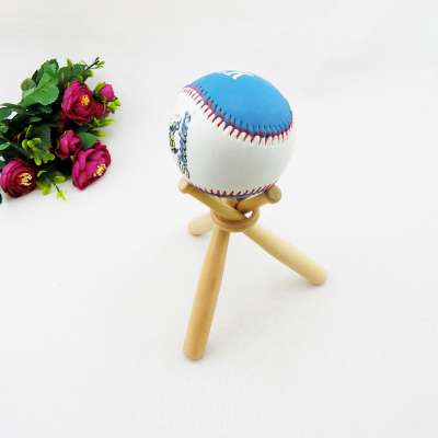 wooden mini base ball bat holder for ball , Display Rack for base ball